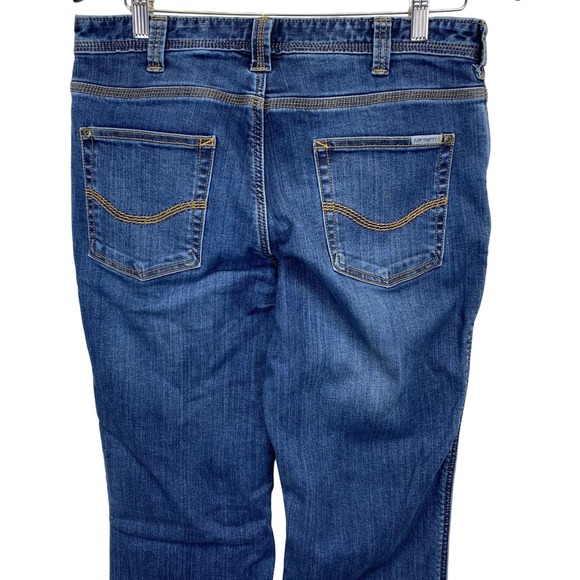Carhartt Women's Lined Relaxed Fit Jeans Size 8 Regular Blue Denim Casual Pants - Picture 1 of 15
